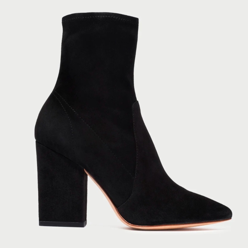 Loeffler Randall Isla black suede ankle boots size 9